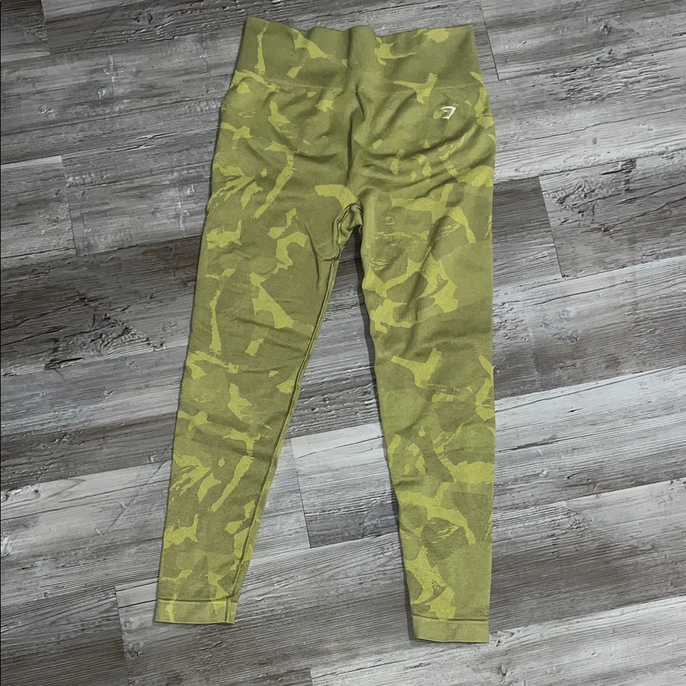 Gymshark Olive Camouflage Leggings